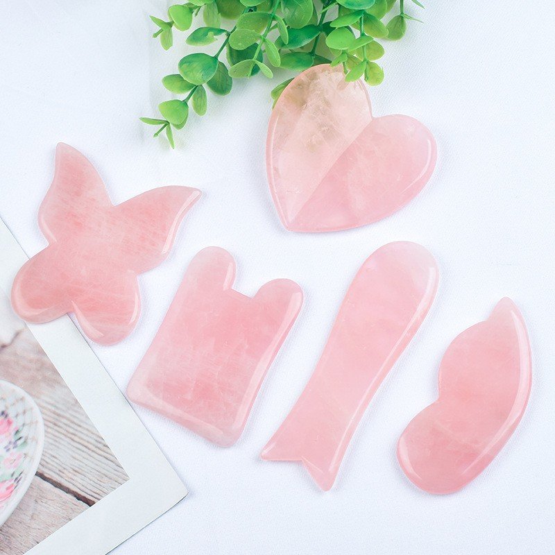 Wholesale Rose Quartz Gua Sha, Rose Quartz Gua Sha Tool Manufacturer